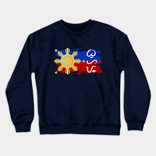 Phil.Flag / Baybayin word Buhay (Life) Crewneck Sweatshirt